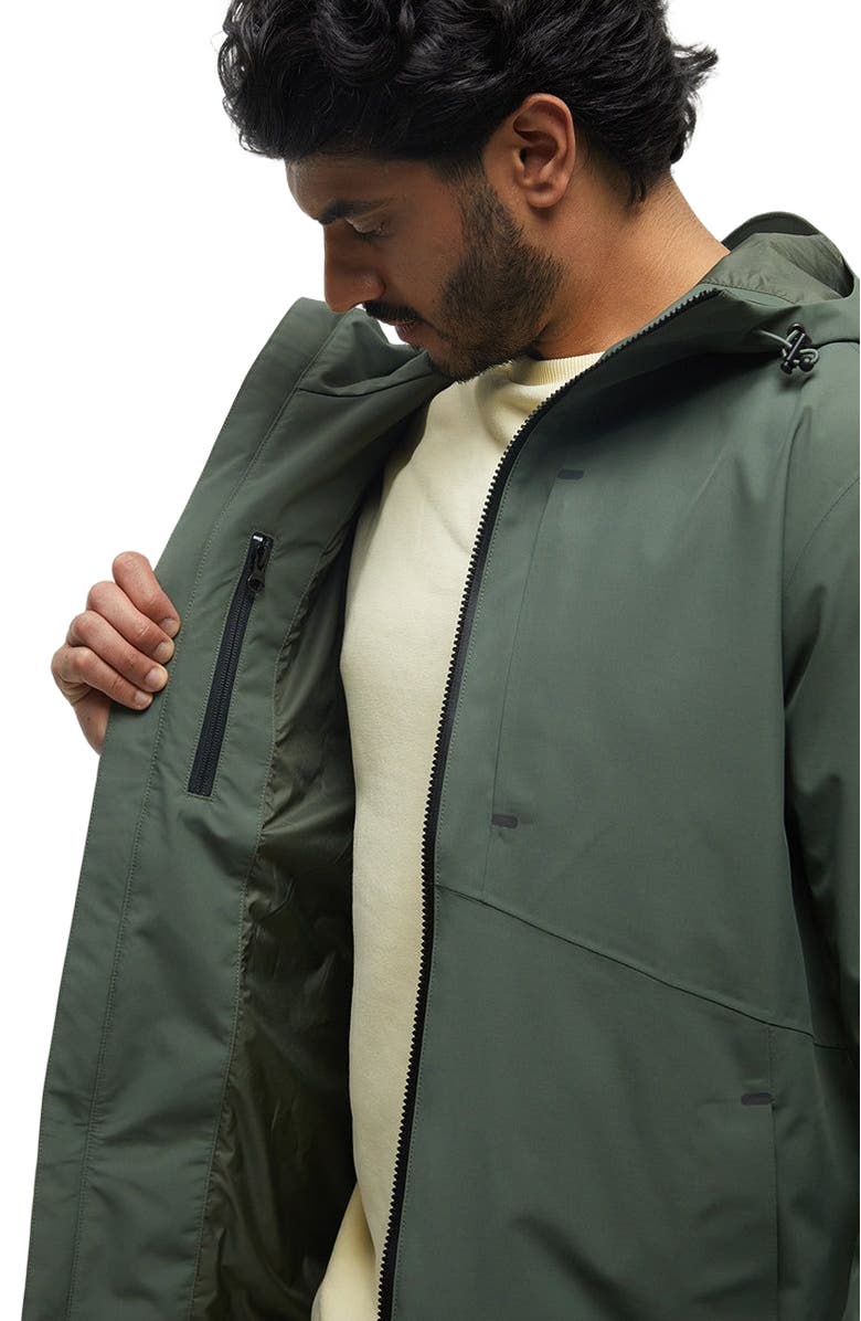 tentree Nimbus Rain Jacket, Alternate, color, Deep Olive
