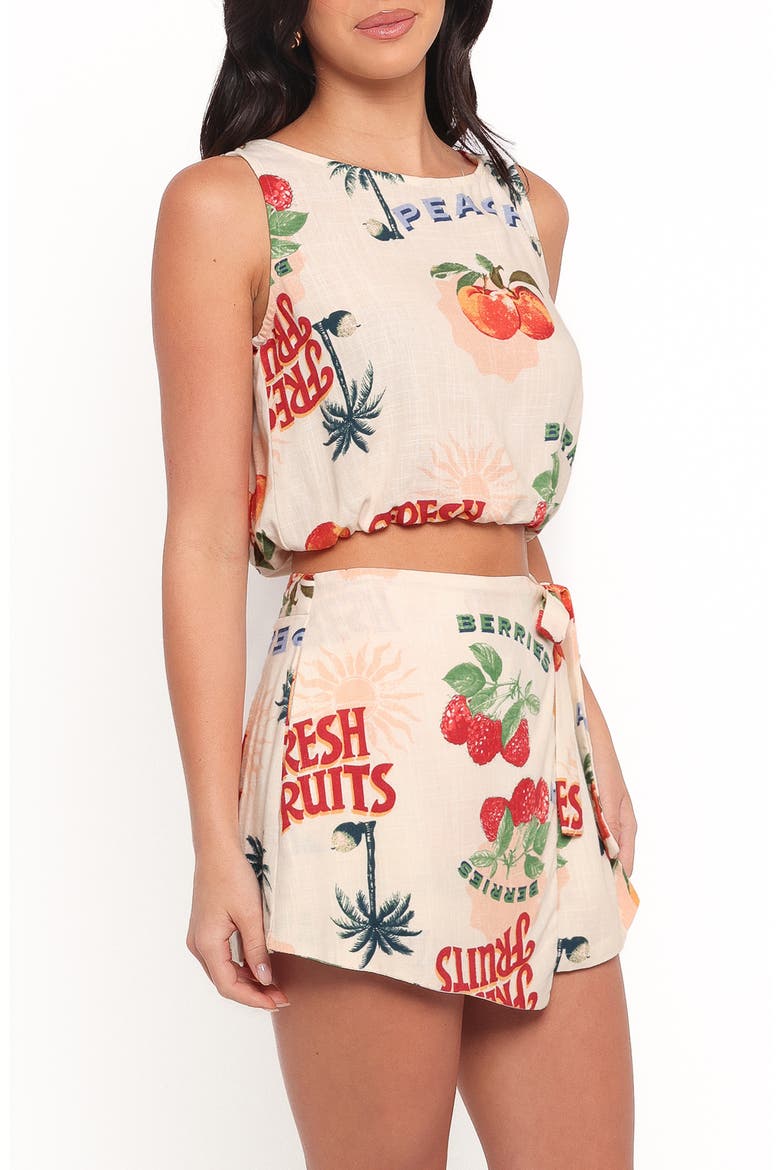 Maggie Bubble Hem Tank & Skort Set, Alternate, color, TUTTI FRUTTI