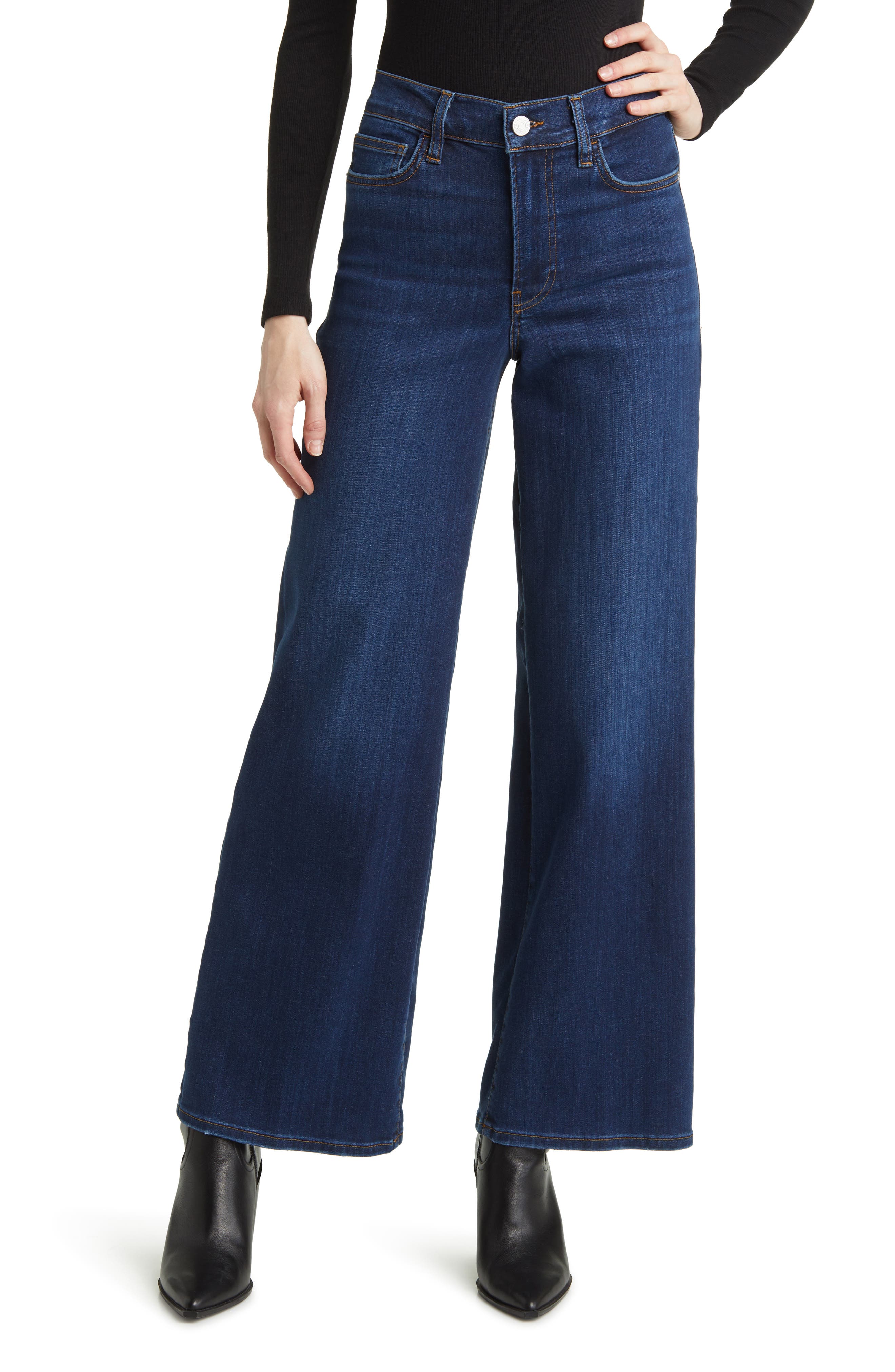 FRAME Le Slim Palazzo High Waist Wide Leg Jeans