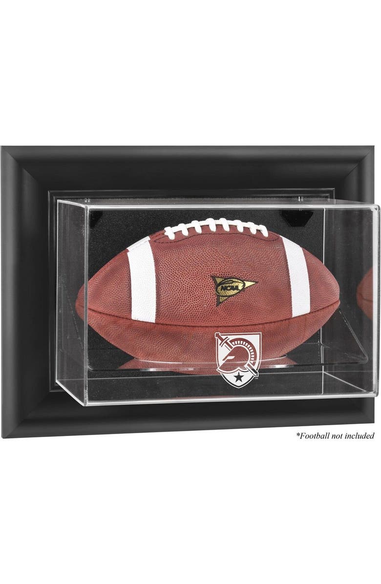 FANATICS AUTHENTIC Army Black Knights Black Framed (2015-Present Logo) Wall-Mountable Football Display Case, Main, color, 