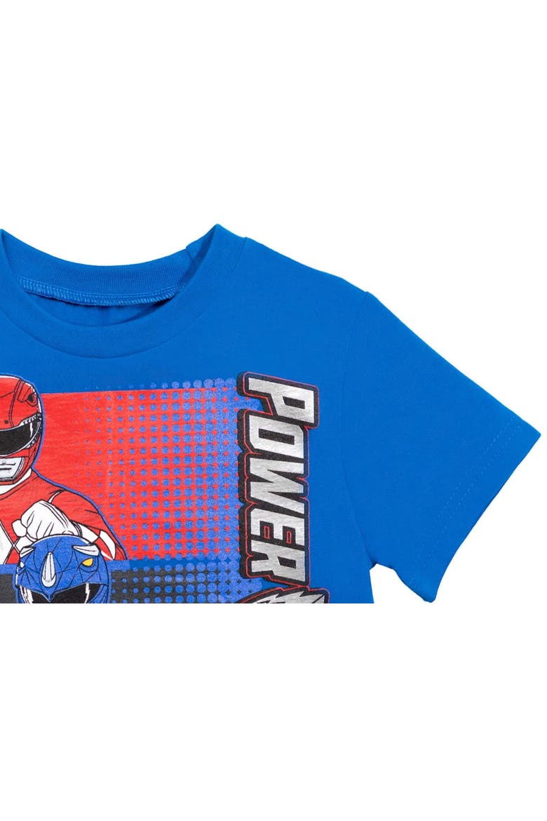 T-Shirt & Mesh Shorts Set, Alternate, color, Blue