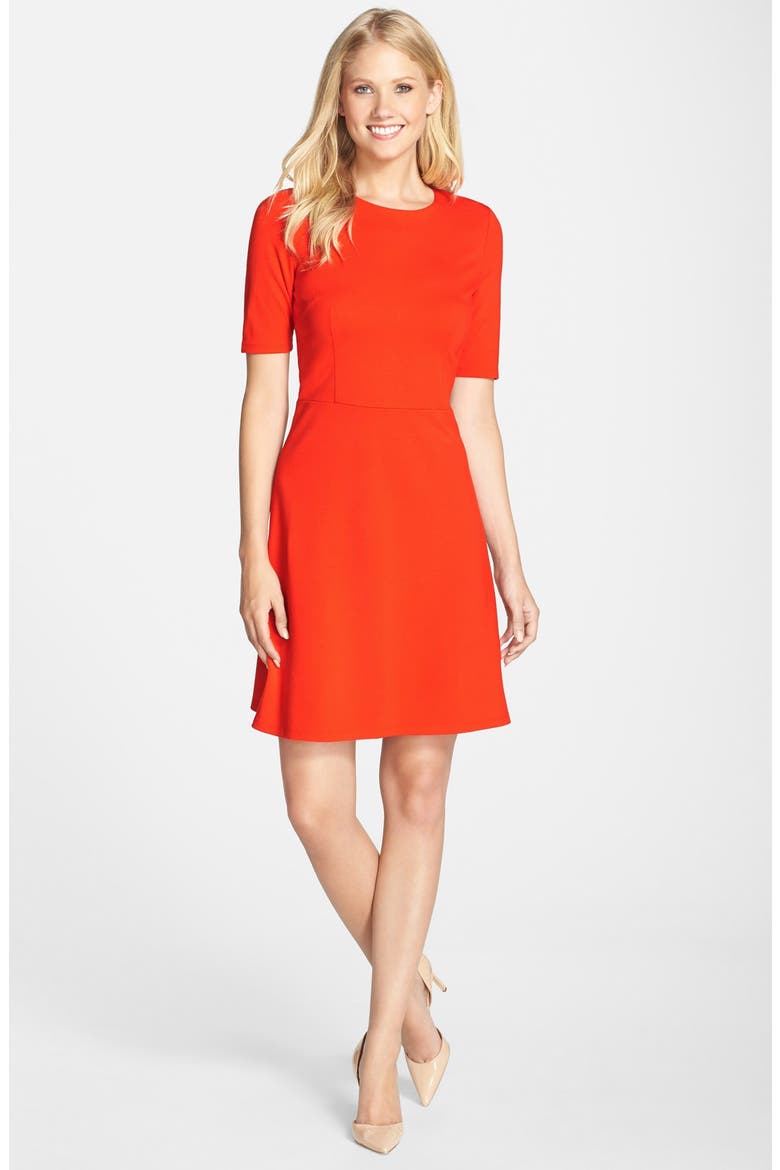 Double Knit Sheath Dress (Nordstrom Exclusive), Alternate, color, ORANGE