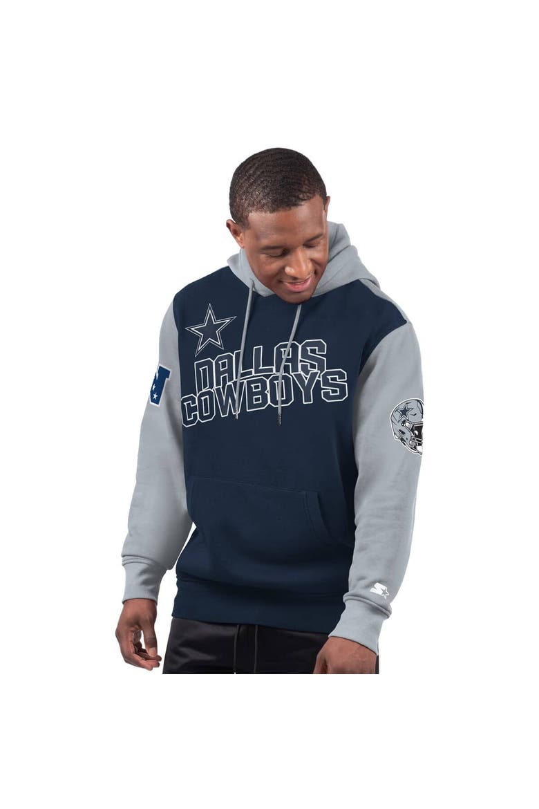 Men's G-III Sports by Carl Banks Navy Dallas Cowboys Extreme Pullover Hoodie, Main, color, Navy