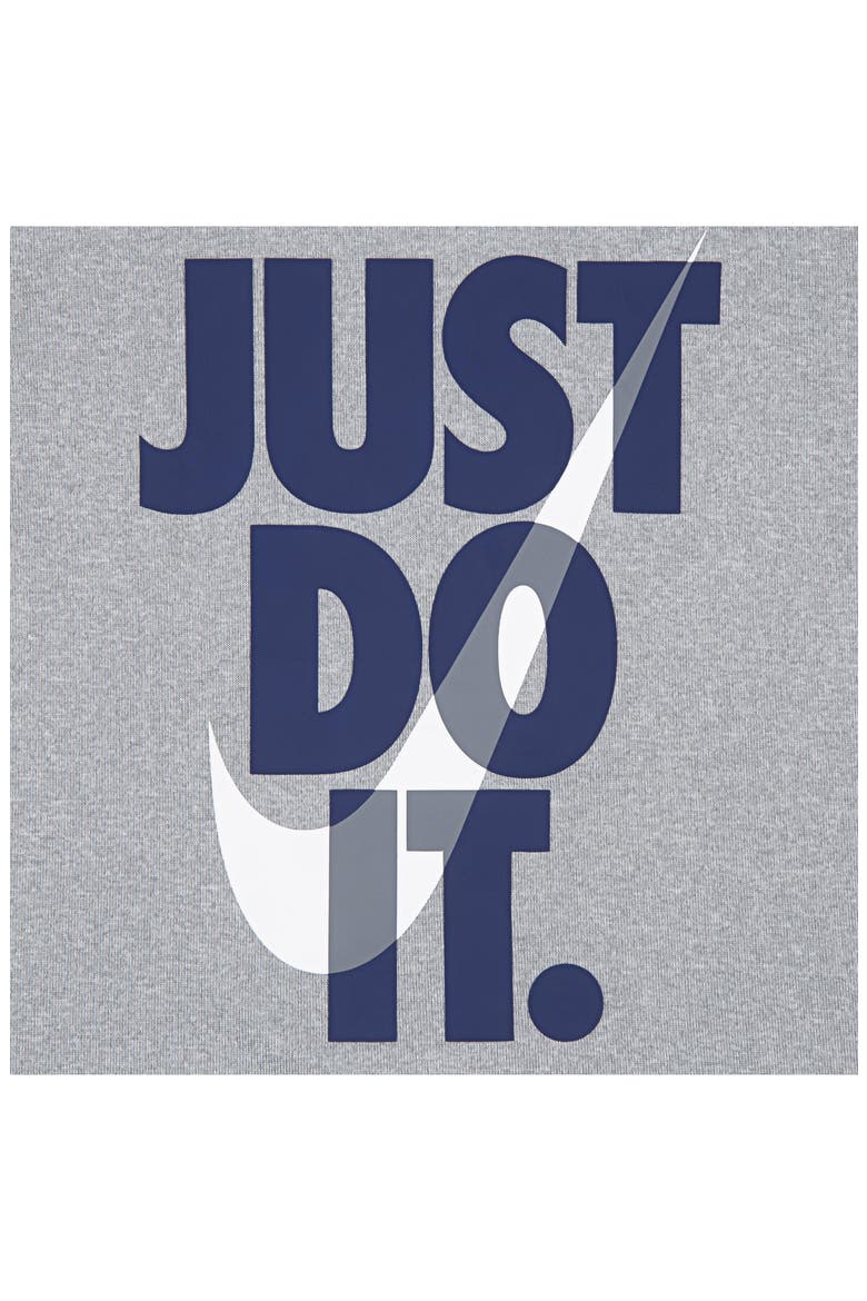 Just Do It T-Shirt & Shorts Set, Alternate, color, MIDNIGHT NAVY/LIGHT SMOKE GREY