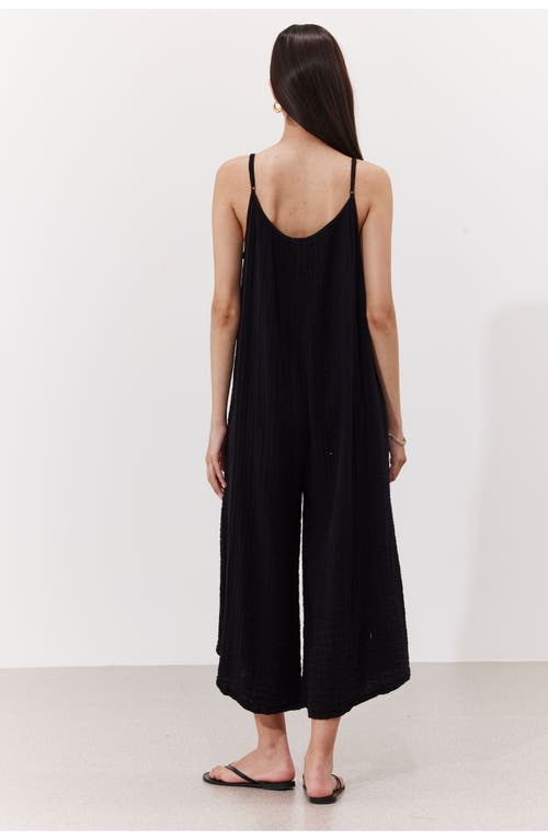 Gottex Beach Life Cloudshore Oversized Jumpsuit Cover-up In Black