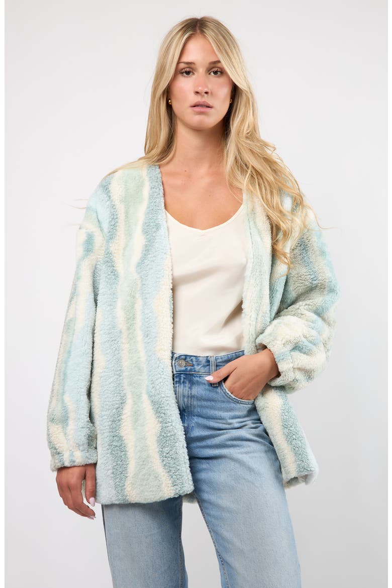 Driftwood High Pile Fleece Jacket, Alternate, color, BLUE