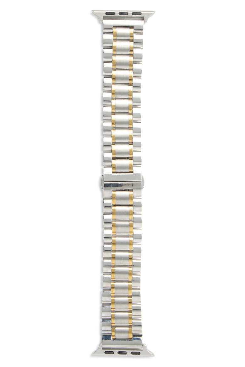 Stainless Steel Apple Watch® Watchband, Alternate, color, STAINLESS- GOLD