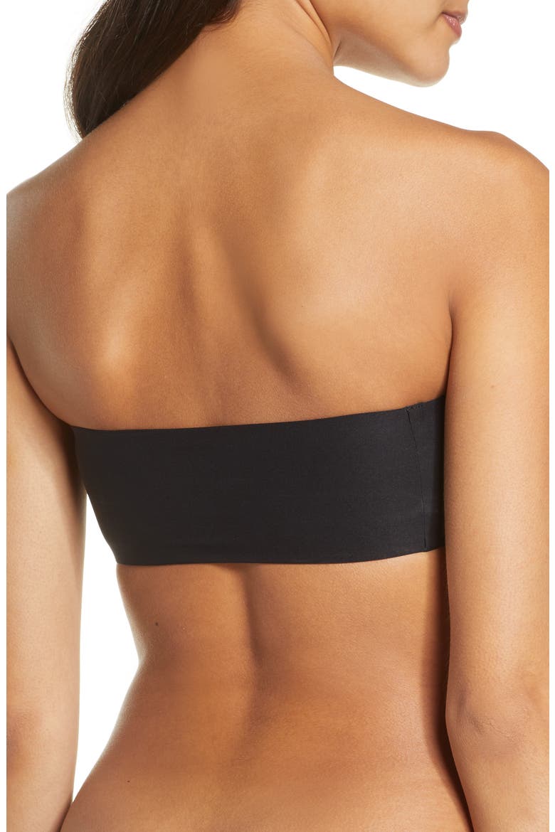 Soft Stretch Padded Bandeau Bralette, Alternate, color, BLACK