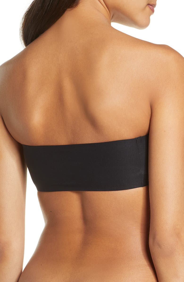 Chantelle Lingerie Soft Stretch Padded Bandeau Bralette, Alternate, color, Black