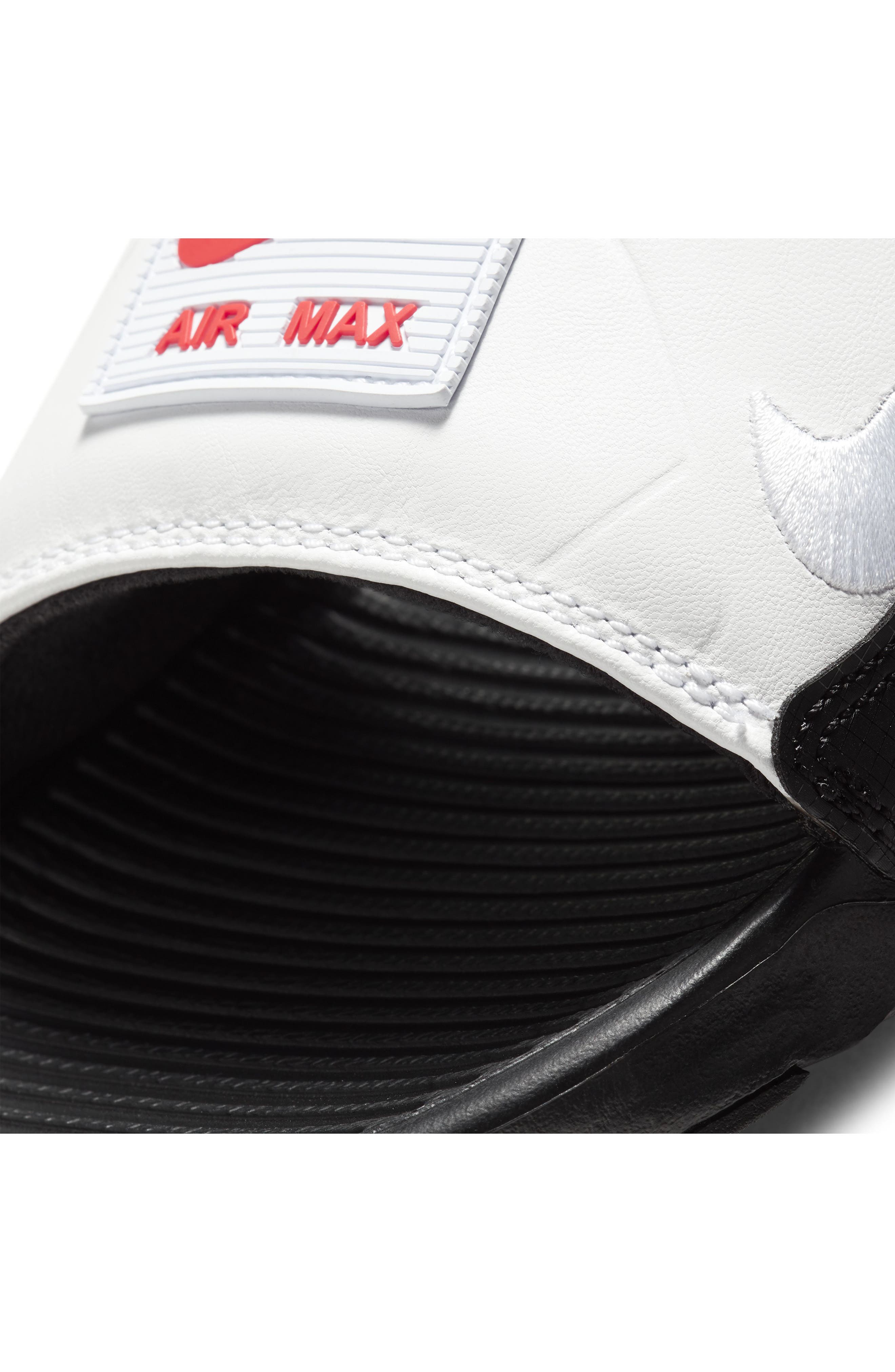 Air Max 90 Sport Slide, Alternate, color, BLACK/ CHILE RED/ WHITE