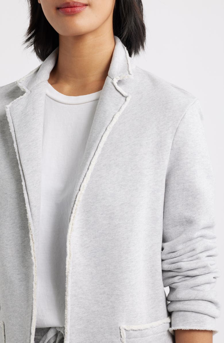 Frank & Eileen Dublin Cotton Fleece Blazer, Alternate, color, Gray Melange