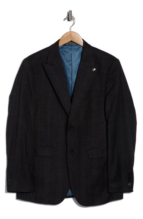 Slim Fit Solid Stretch Sport Coat