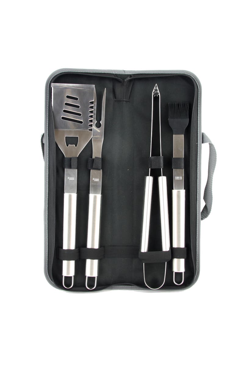 Gibson Grill Basics 5 Piece Grill Basics BBQ Set, Main, color, Silver