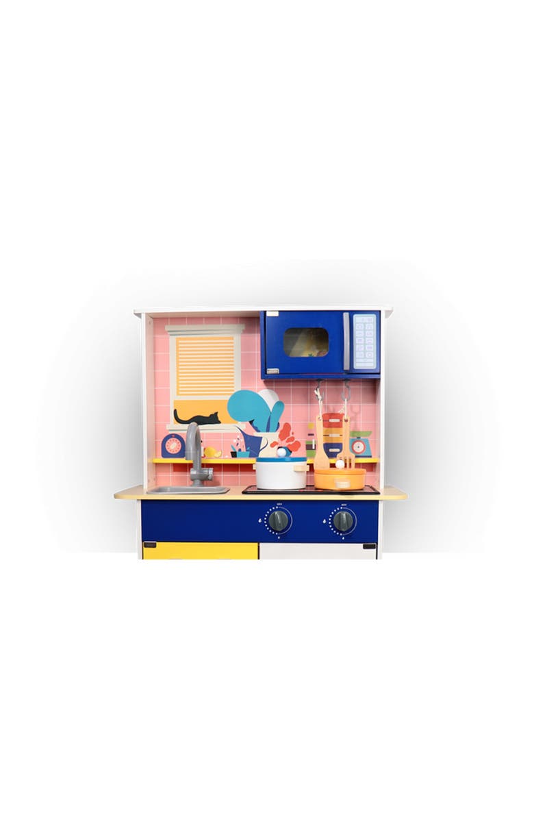 Leo & Friends Light and Sound Kitchen, Play Pretend Kitchen Set with Working Lights and Sounds for Children, Alternate, color, Pink