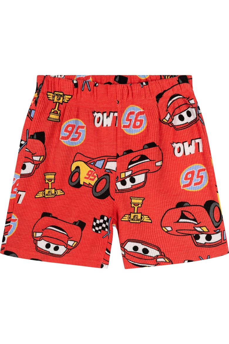 Pixar 2-Piece Tee and Shorts Set, Alternate, color, McQueen Cayenne Red