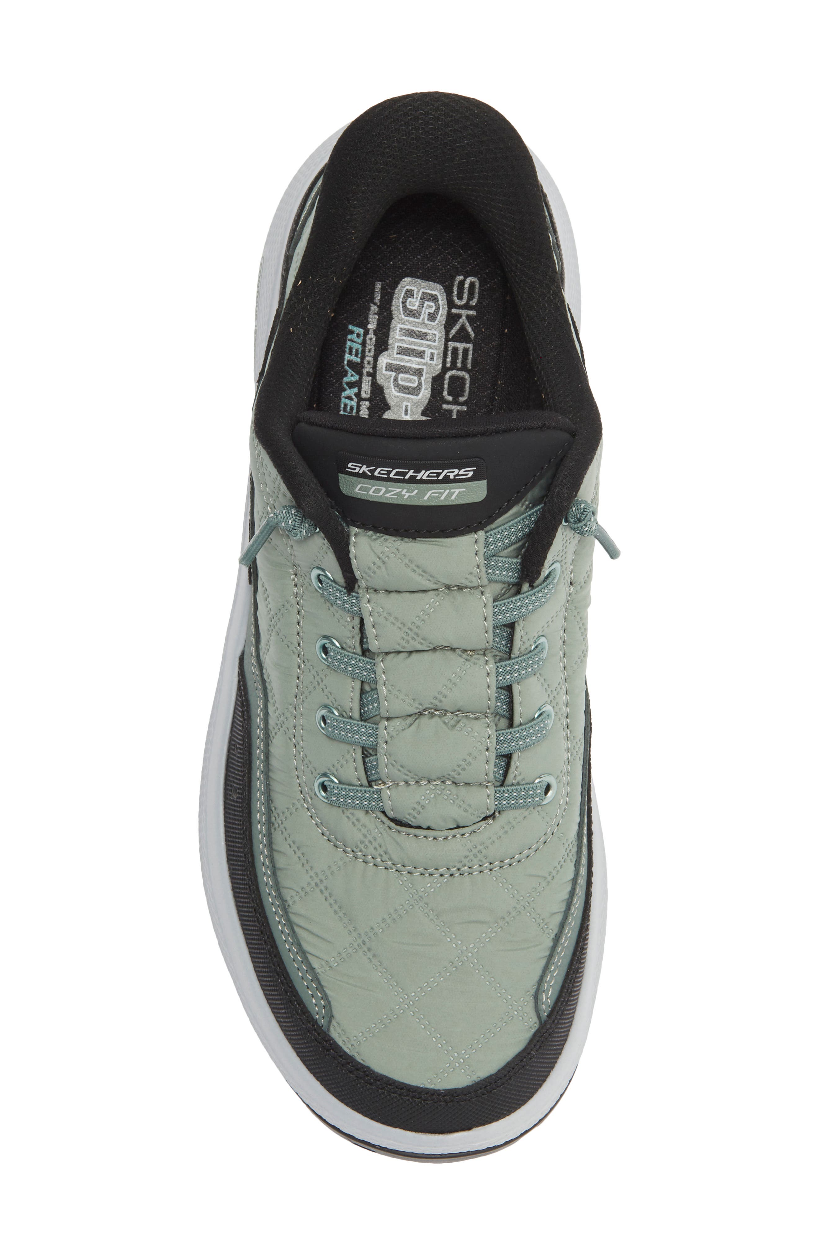 SKECHERS Slip-Ins<sup>®</sup> Relaxed Fit<sup>®</sup> Sneaker, Alternate, color, Olive/ Black