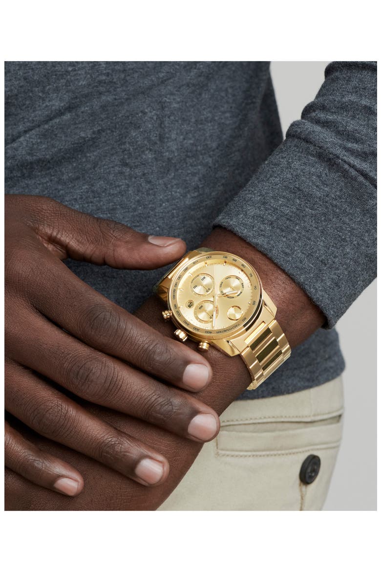 Bold Verso Chronograph Bracelet Watch, 44mm, Alternate, color, GOLD