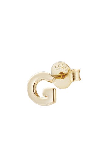 Adornia Fine Initial Stud Earrings