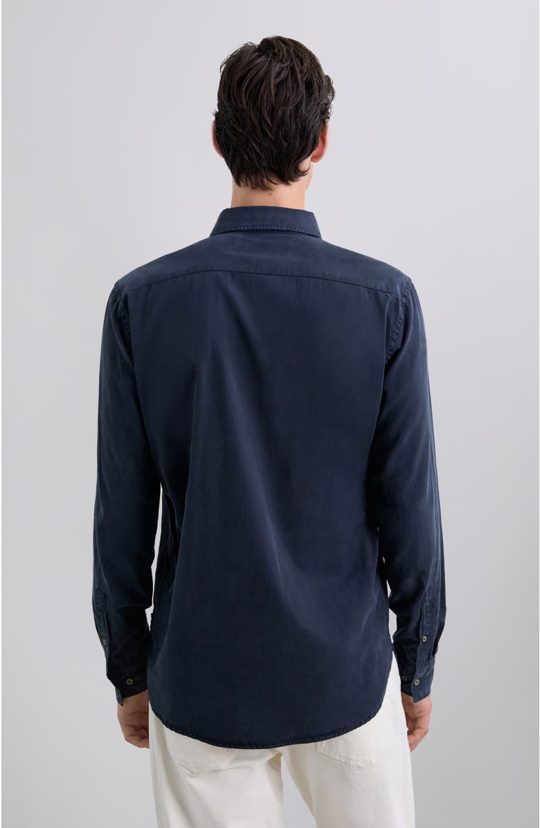 Scalpers Tencel K Shirt, Alternate, color, Navy