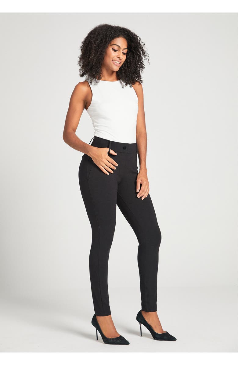 Betabrand Classic DPYP Dress Pant Yoga Pant | Skinny, Alternate, color, Black