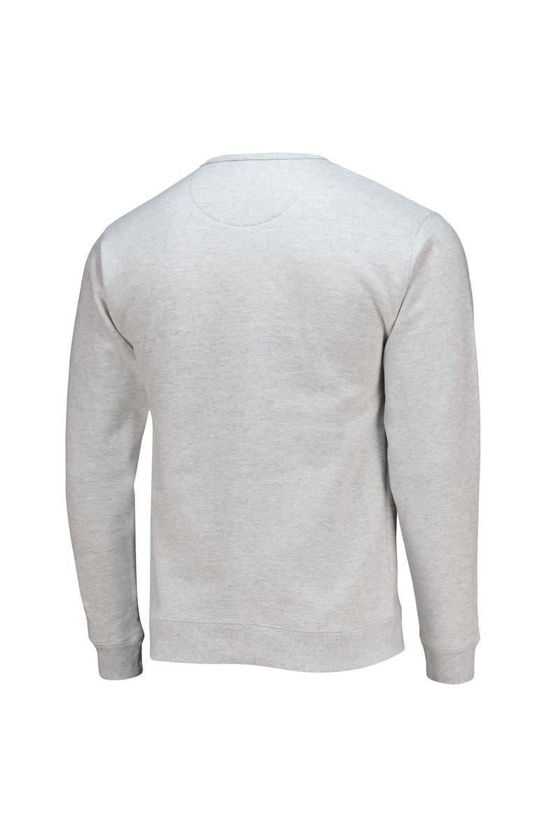 LEAGUE COLLEGIATE WEAR Men's League Collegiate Wear Heathered Gray Cornell Big Red Upperclassman Pocket Pullover Sweatshirt, Alternate, color, 