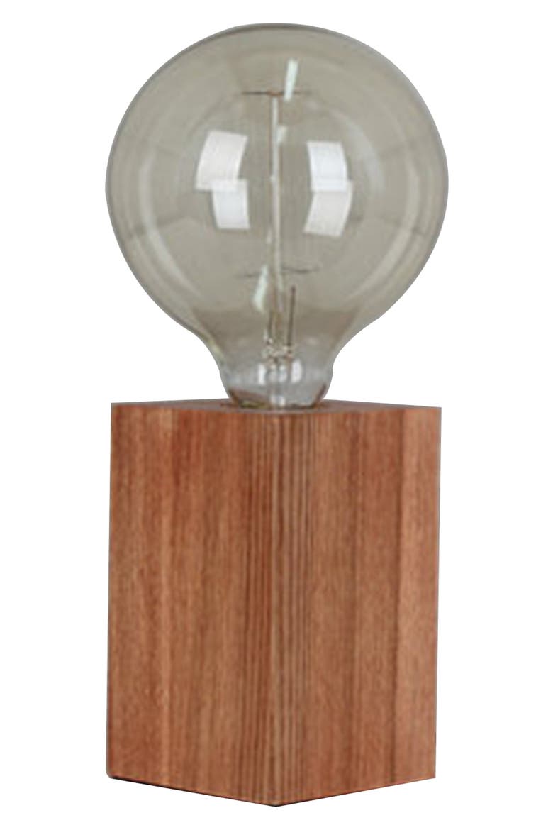Edison Bulb Desk Lamp, Main, color, BROWN