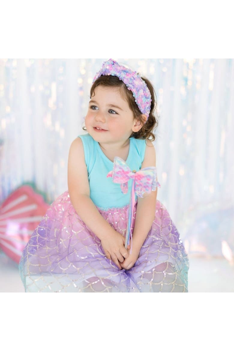 Mermaid Bow Wand, Alternate, color, Multicolor