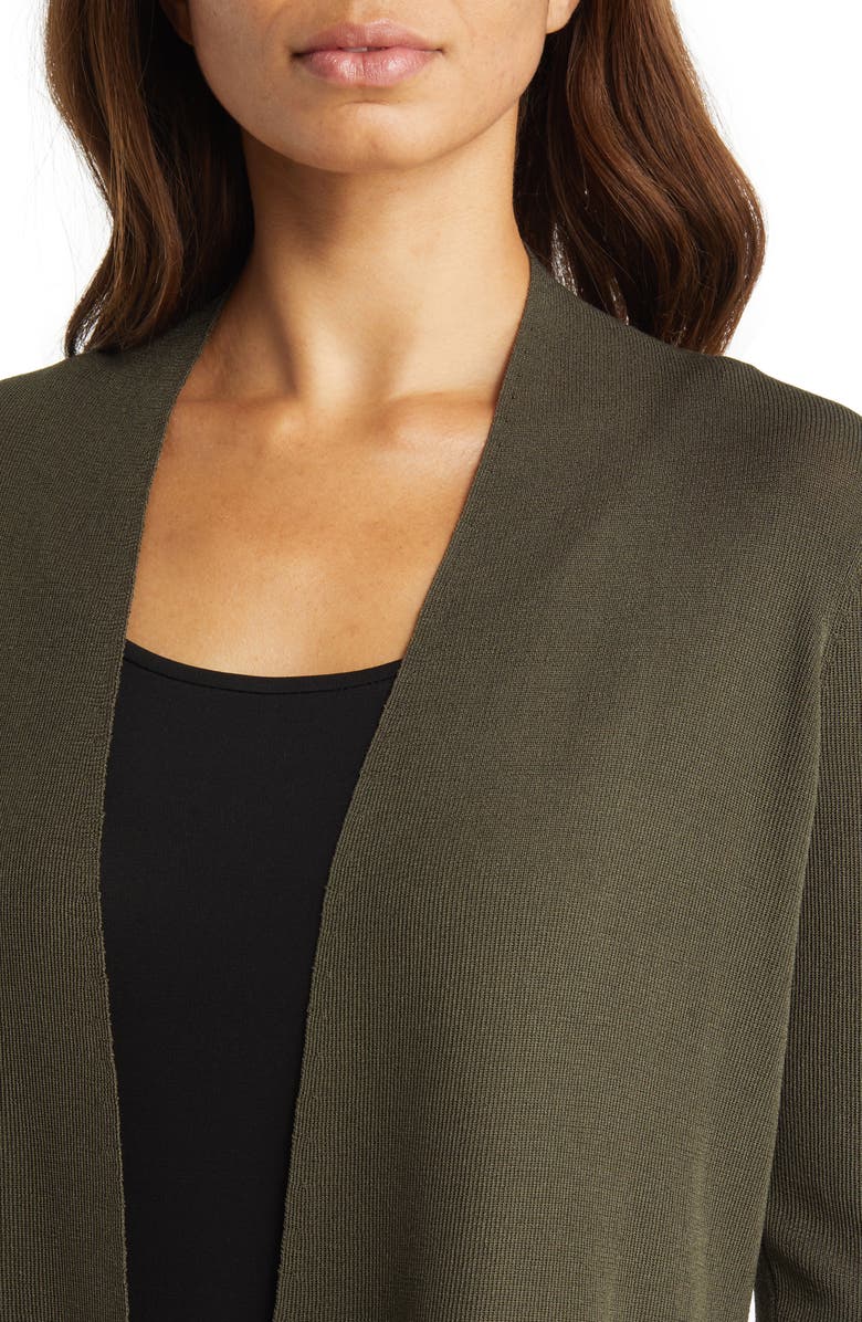 Anne Klein Monterey Peplum Open Front Cardigan, Alternate, color, 