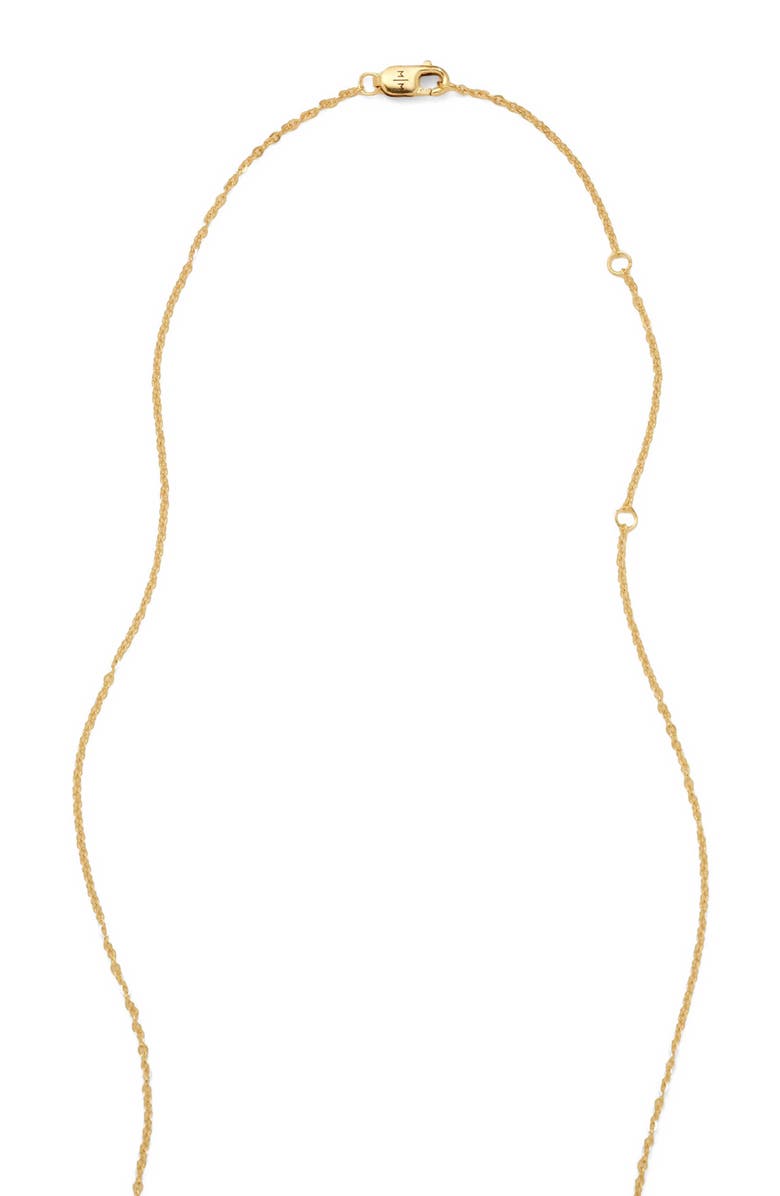 MADE BY MARY July Birth Flower Necklace, Alternate, color, Silver