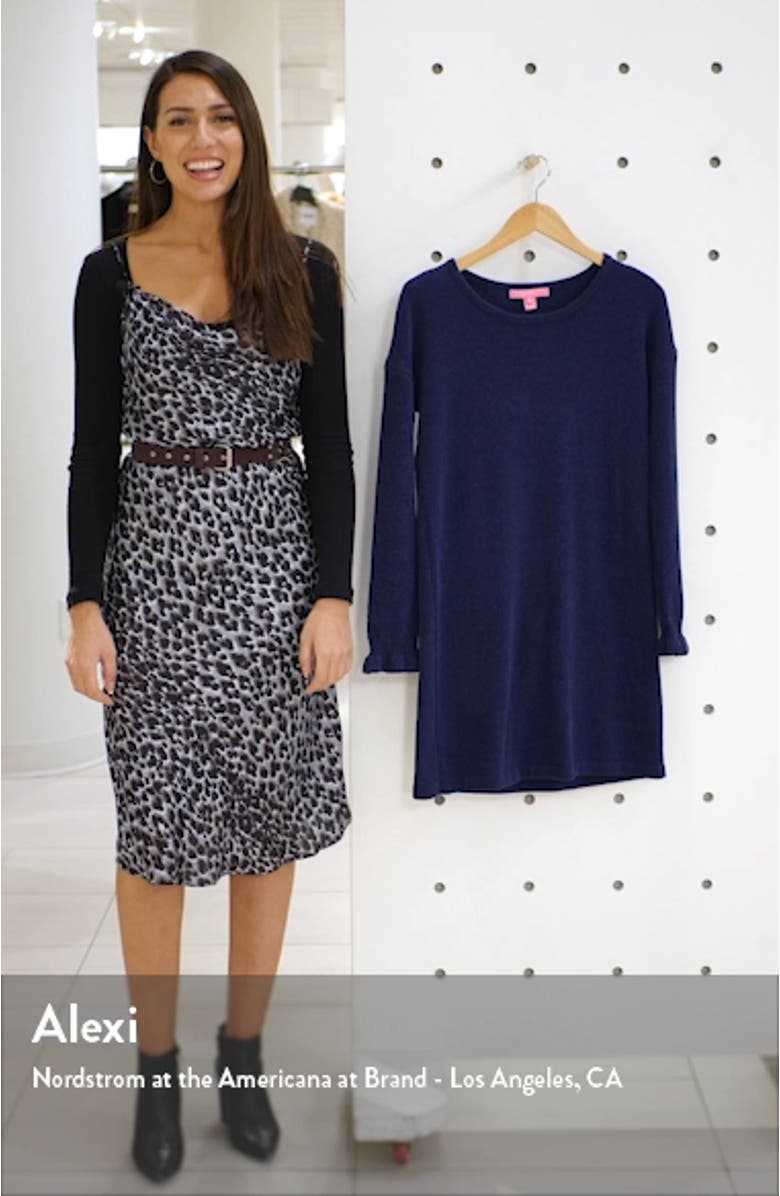 Galen Long Sleeve Sweater Dress, sales video thumbnail