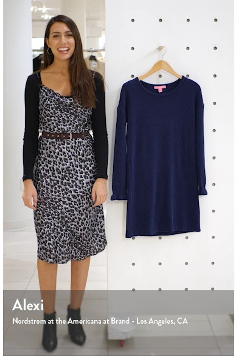 Galen Long Sleeve Sweater Dress video