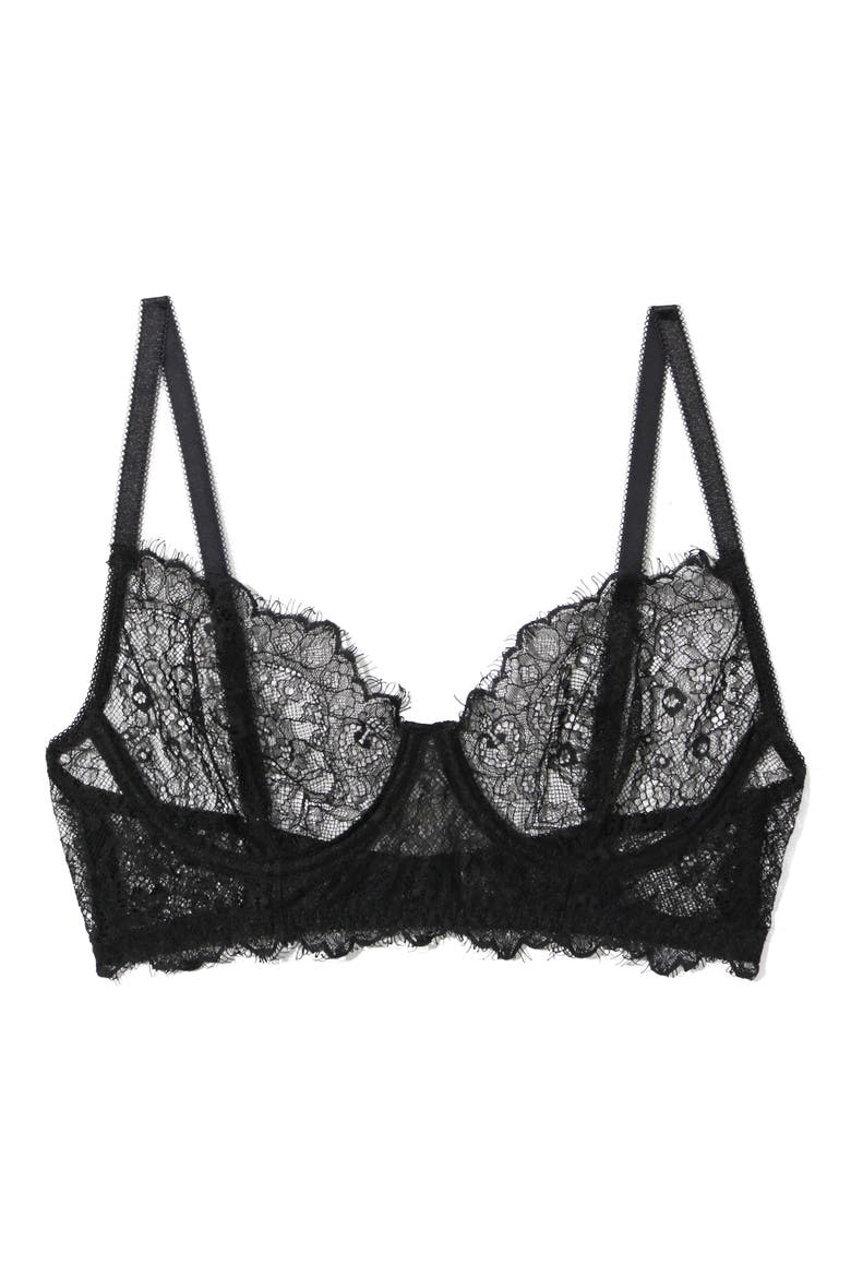 Sheer Seduction Underwire Bra, Alternate, color, BLACK