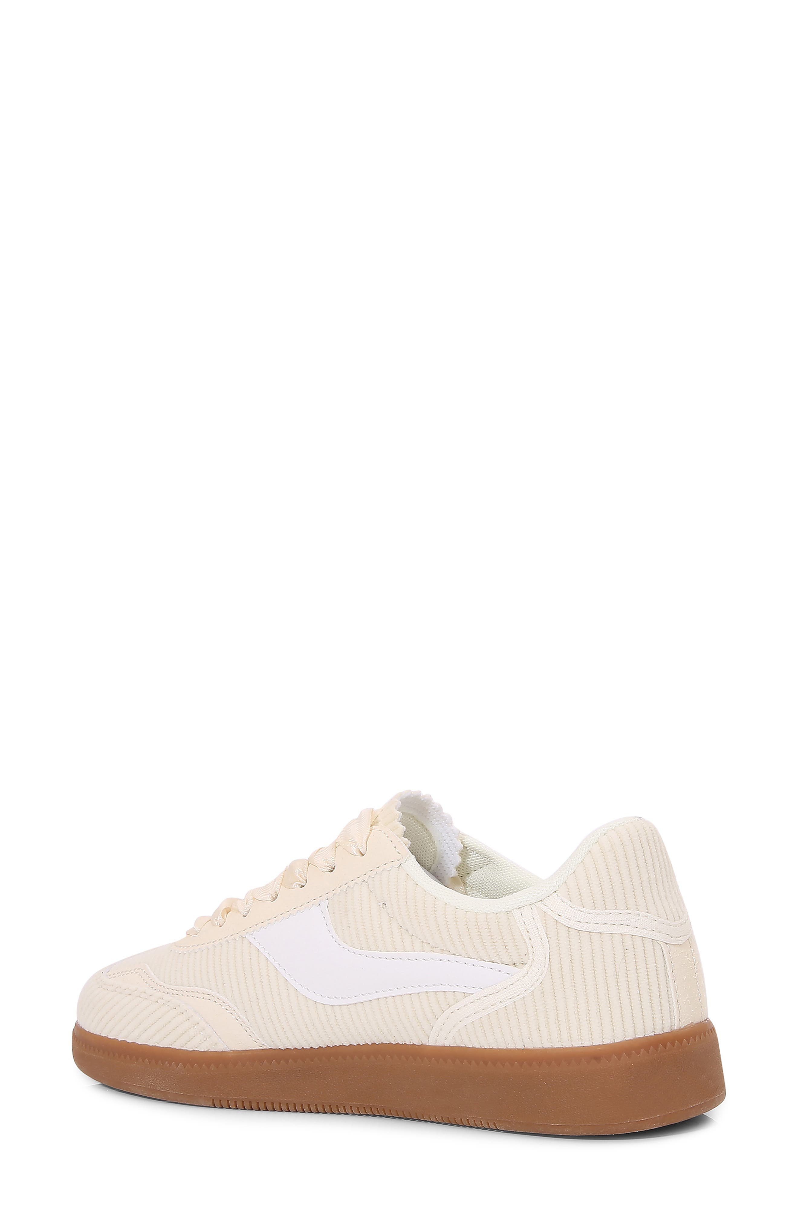 Corduroy Lace Up Sneaker, Alternate, color, BEIGE
