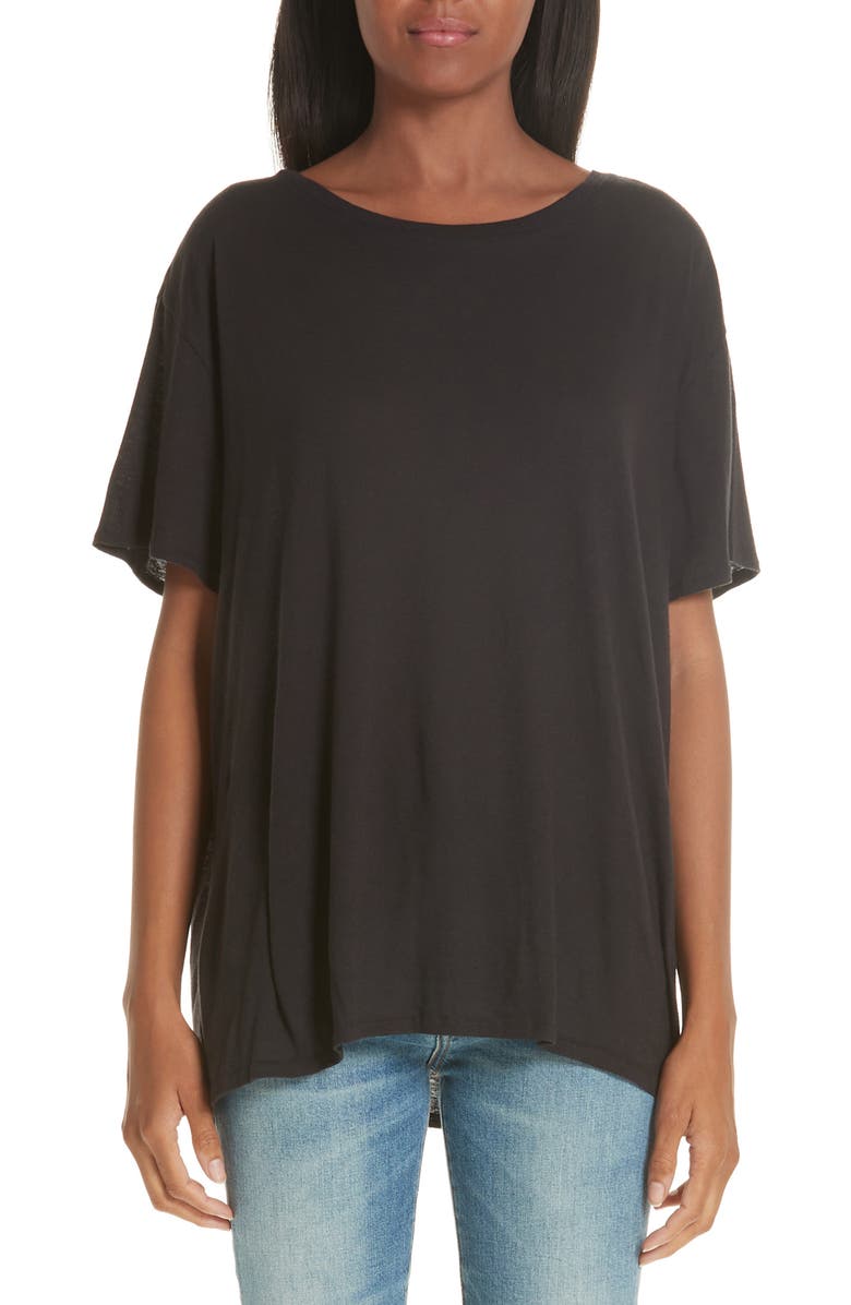 R13 Boy Cotton & Cashmere Tee, Main, color, 