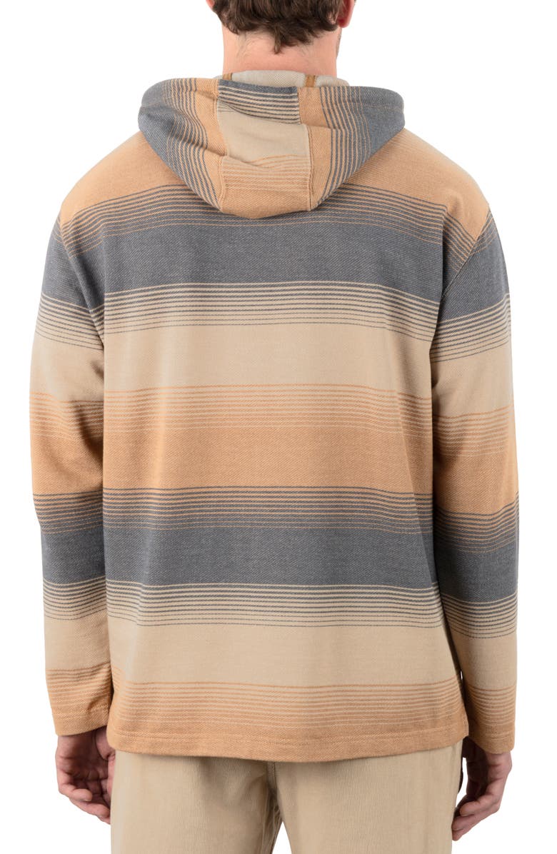 Hurley OG Stripe Hoodie, Alternate, color, Earth Stone