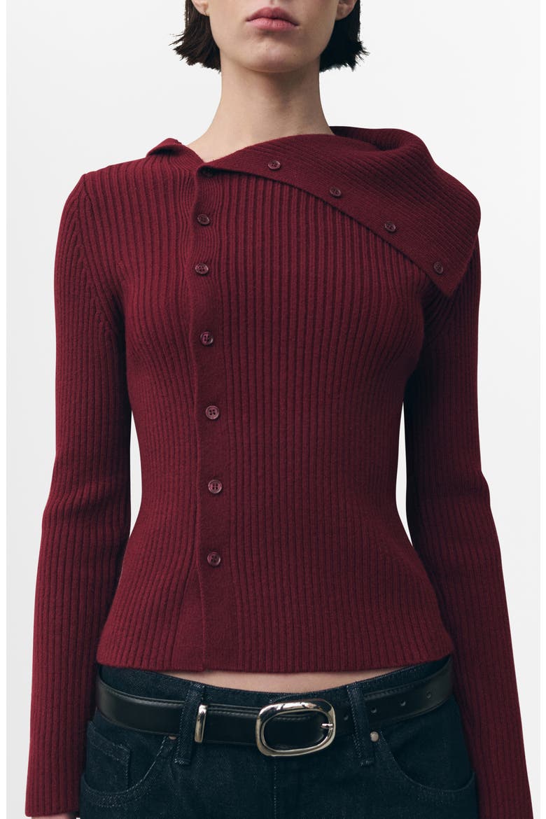 Almansa Shawl Collar Cardigan, Main, color, RED