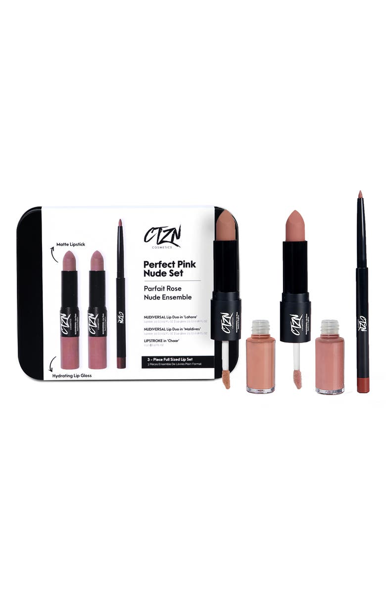 CTZN Cosmetics Perfect Pink Nude 3-Piece Set, Alternate, color, 