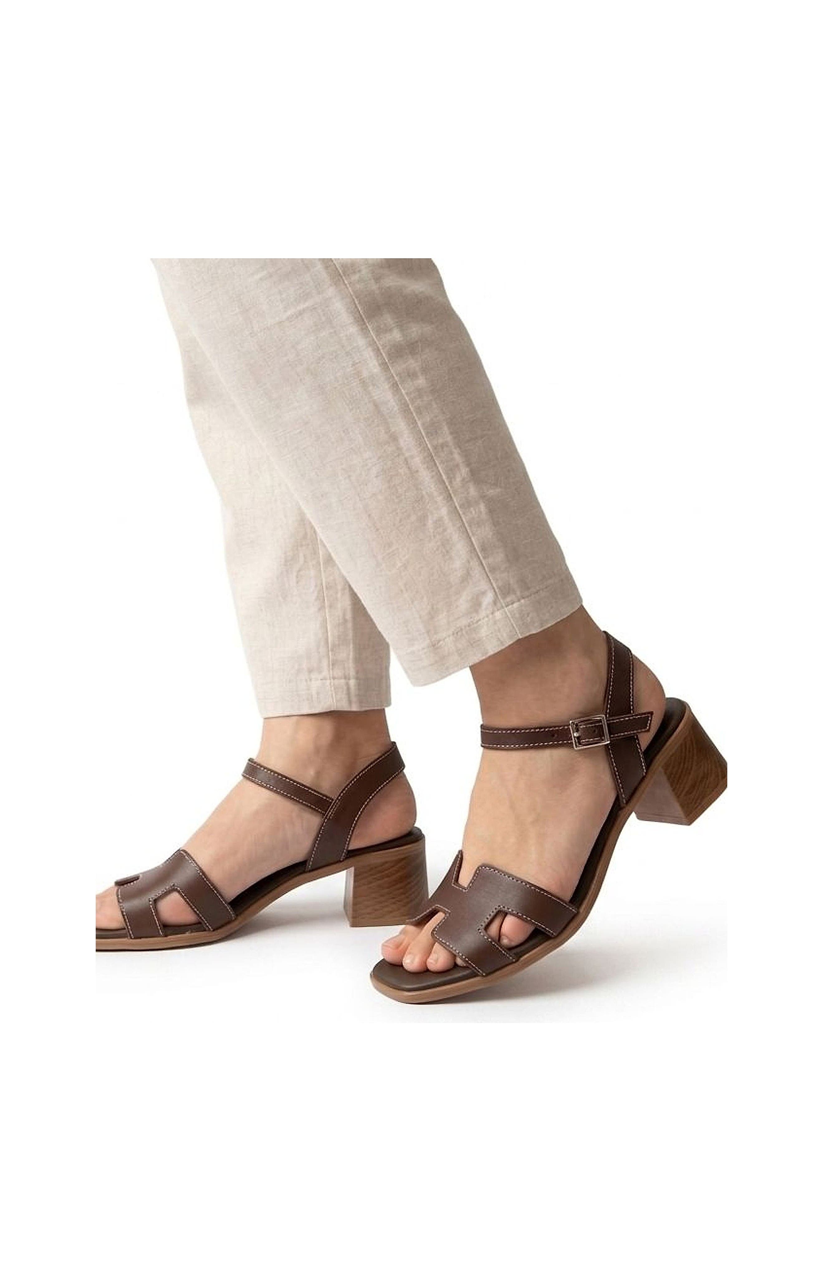 Siena Heeled Sandal, Alternate, color, Chocolate