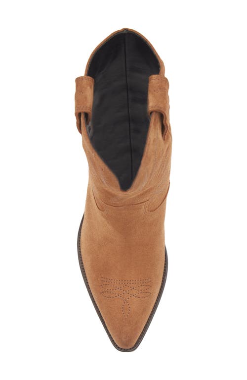 Golden Goose Wish Star Pointed Toe Western Boot In Brown