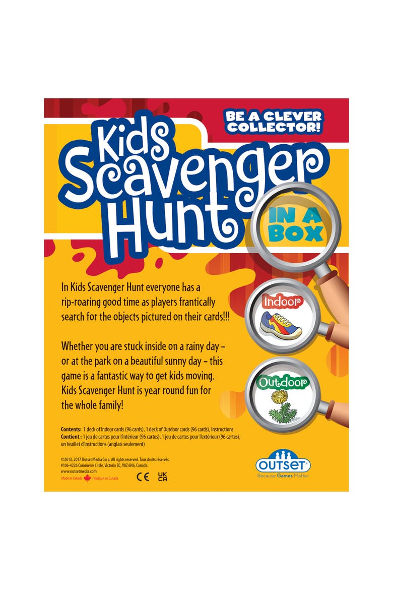 Kids Scavenger Hunt An Active Game For Indoors Or Outdoors Ages 6+, Alternate, color, Multicolored