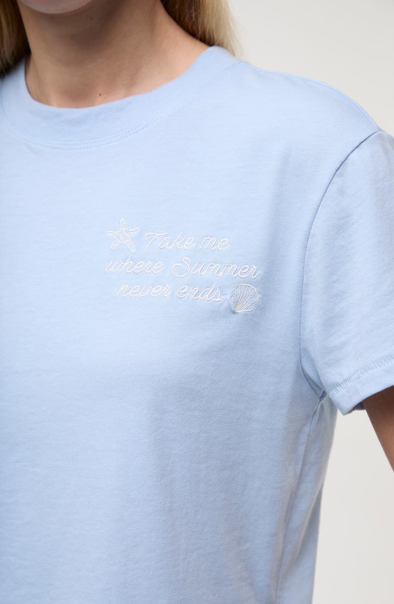 Wildfox Jamie Endless Cotton Graphic T-Shirt, Alternate, color, Skyway