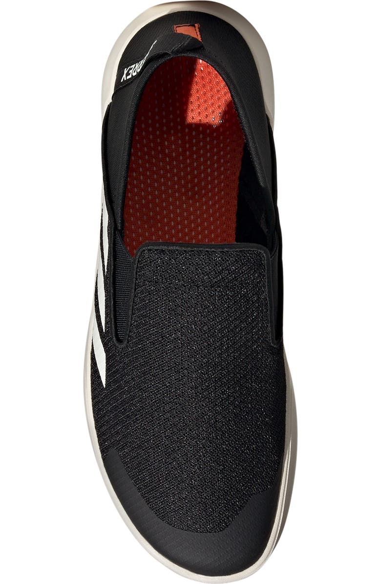 adidas Terrex Boat Slip-On Shoe, Alternate, color, Black/ Chalk White/ Orange