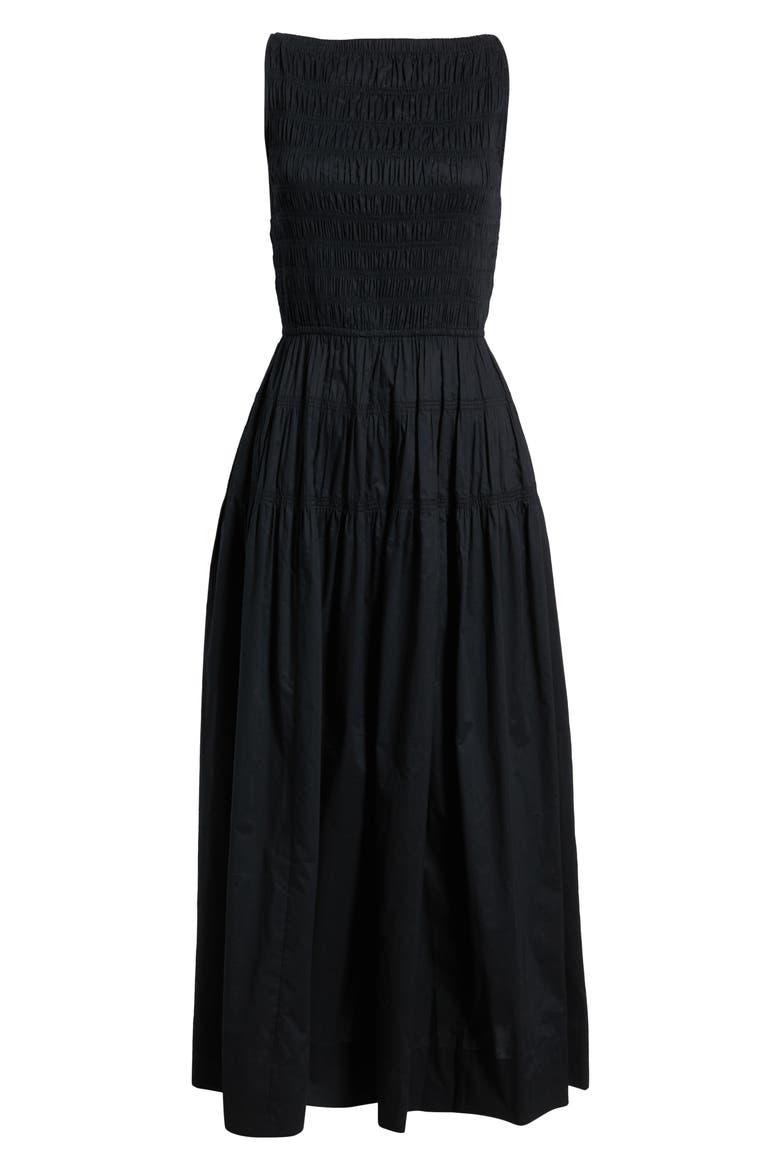 Melie Boat Neck Dress, Alternate, color, BLACK