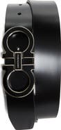 FERRAGAMO Double Gancio Leather Belt