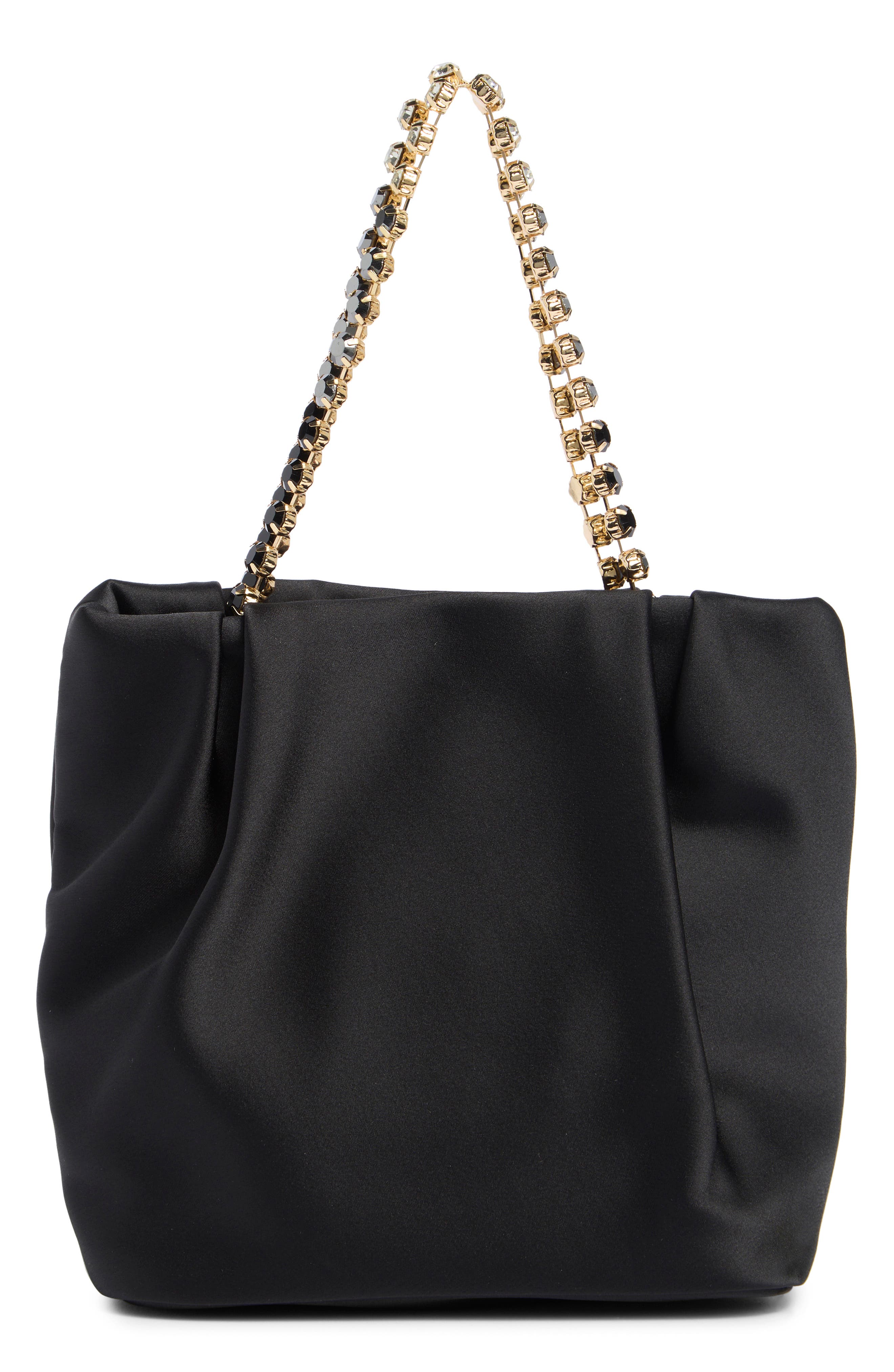 Dolce Vita Karol Rhinestone Strap Satin Handbag