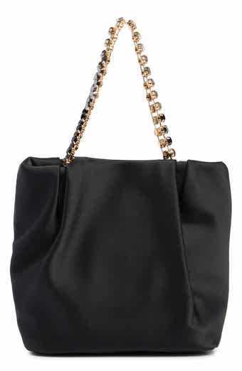 Dolce Vita Karol Rhinestone Strap Satin Handbag