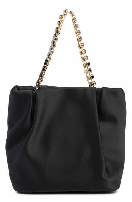 Dolce Vita Karol Rhinestone Strap Satin Handbag