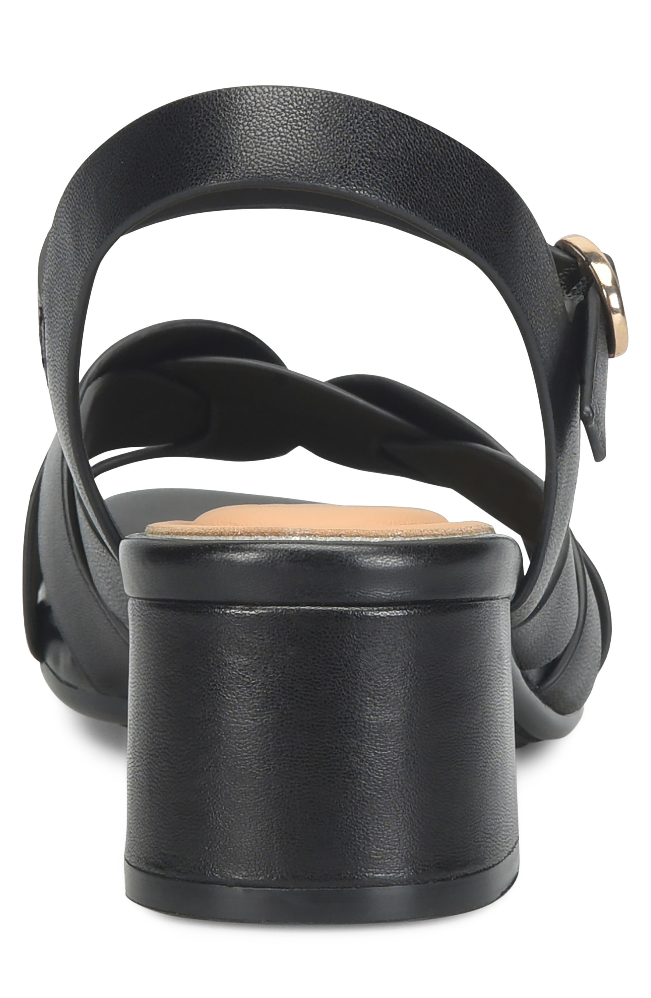 Söfft Lindsey Ankle Strap Sandal, Alternate, color, Black