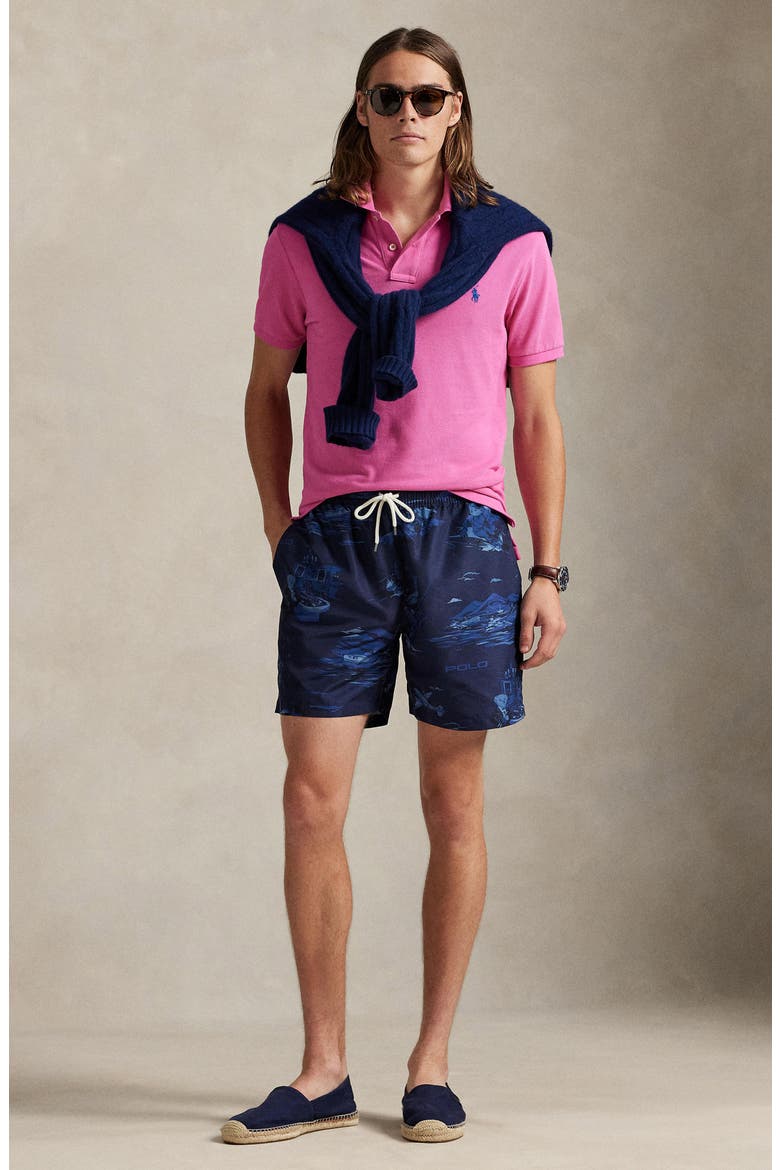 Traveler Classic Swim Trunks, Alternate, color, BLUE MULTI