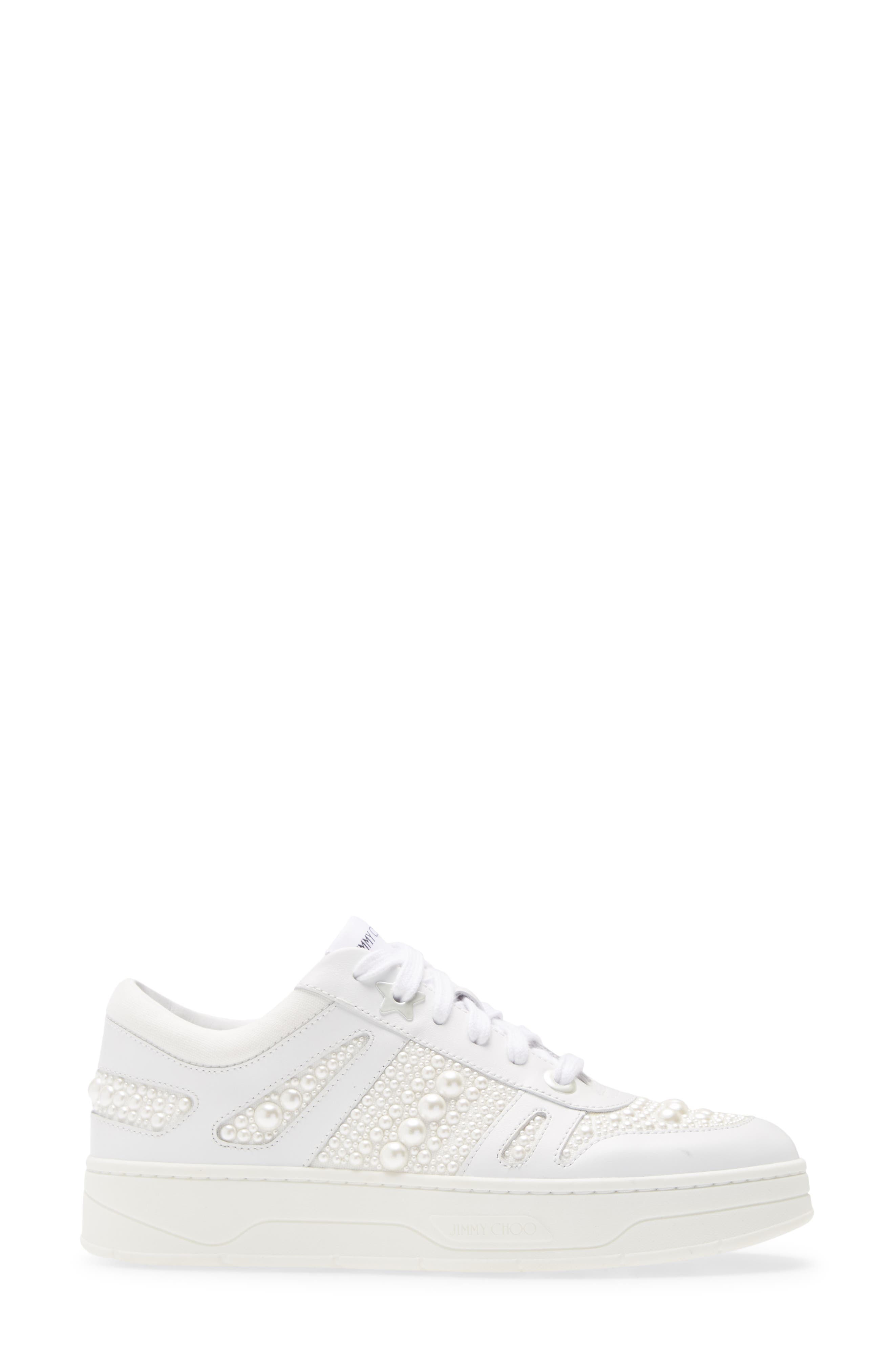 Jimmy Choo Hawaii Embellished Sneaker, Alternate, color, 